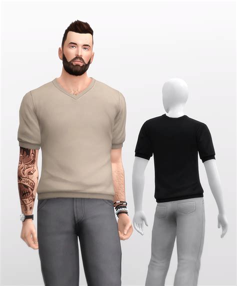 Download V Neck T Shirt Ii The Sims 4 Mods Curseforge