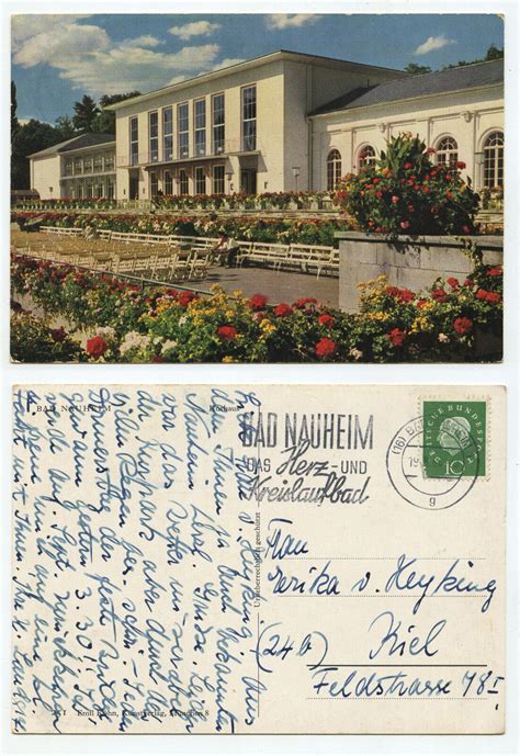 Bad Nauheim Kurhaus Ansichtskarte Gelaufen Ebay