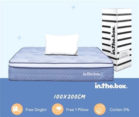 Jual Kasur Springbed Inthebox X Ukuran 100x200 Super Single Free Bantal Di Lapak Pandawa