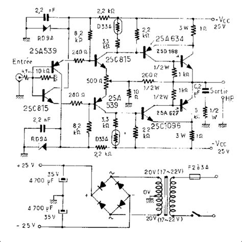 W Class A Amplifier Circuit Diagram Wiring Diagram And Schematics