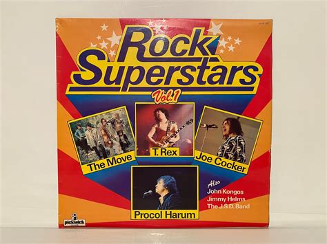 Vintage Music Rock Superstars Vol 1 Album The Move T Rex Joe Etsy