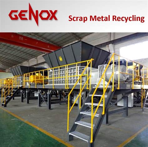 Powerful Scrap Metal Shredding Metal Shredder System Tire Recycling