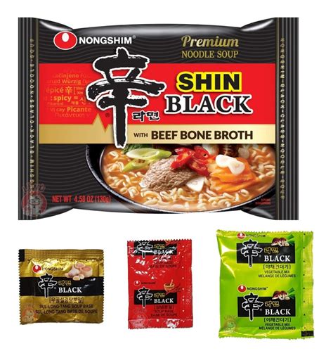 Ramen Coreano Nongshim Shin Black 130g Sopa Instantánea Meses Sin