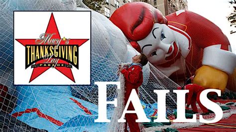 The Biggest Macy's Thanksgiving Day Parade Fails