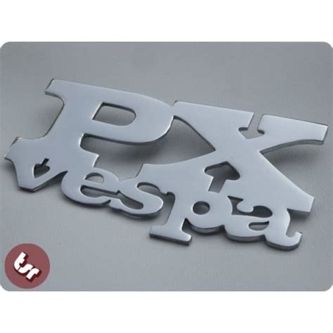 Vespa Px Custom Chrome Side Panellegshield Badge From The Scooter