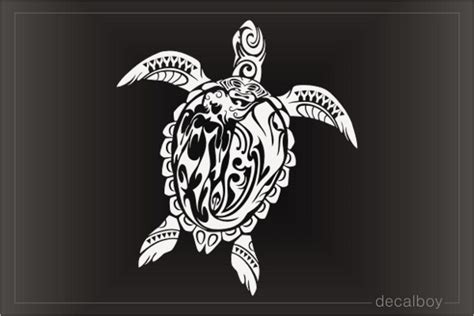 Vinyl Decal Turtle Decal Tribal Turtle Decal Wall D Cor Home D Cor Wall