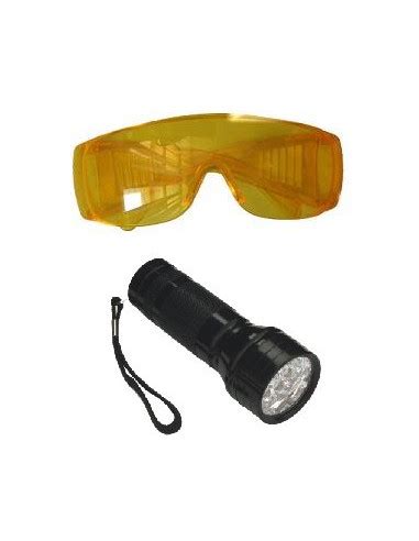 Zestaw Latarka Uv Okulary Lampa Uv Zestaw Do Wykrywania Nieszczelno Ci