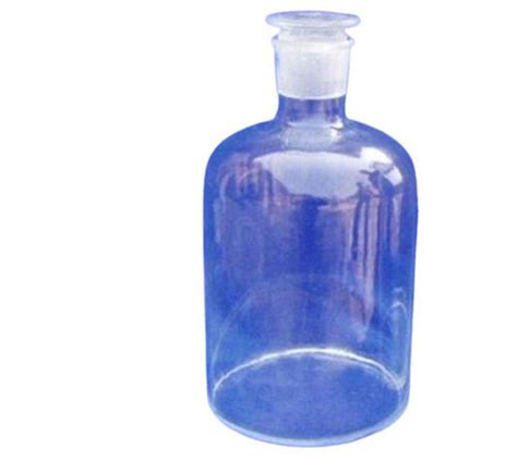 Transparent Ml Capacity Borosilicate Glass Body Reagent Bottle For