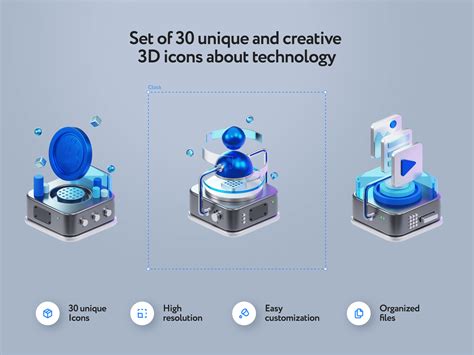 Techsy 3D Icons • Craftwork