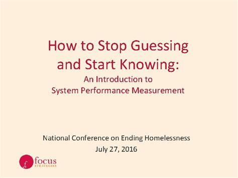 How to Stop Guessing and Start Knowing An