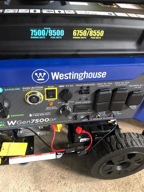 Westinghouse WGen7500DF Generator Dual Fuel Westinghouse