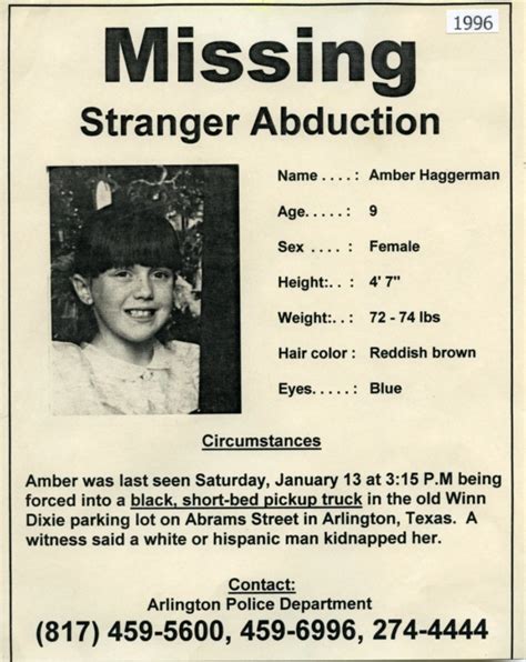 Amber Hagerman, The 9-Year-Old Whose Murder Inspired AMBER Alerts