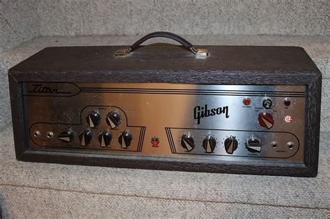 Vintage 1960s Gibson Titan Tube Amp Head Serviced Reverb