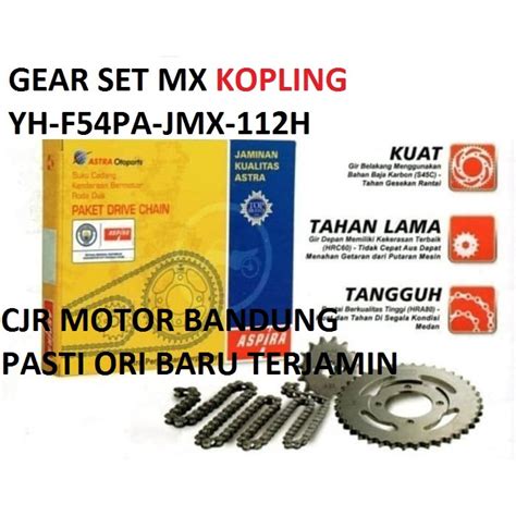 Jual Paket Gear Set Drive Chain Rantai Gigi Roda Motor Jupiter Mx