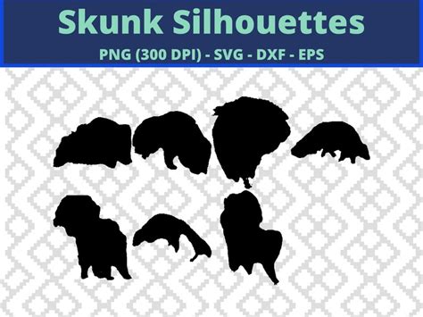 Skunk Svg Skunk Monogram Silhouette Skunk Svg Files Cricut - Etsy