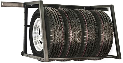 Towrax Adjustable Garage Wall Trailer Tire Rack Free Shipping