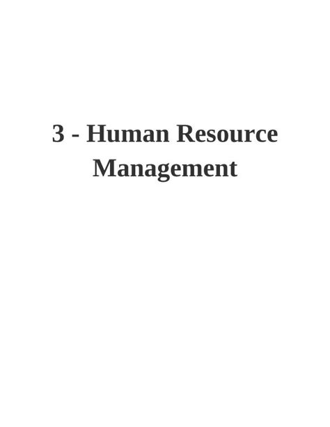 Unit 3 Human Resource Management