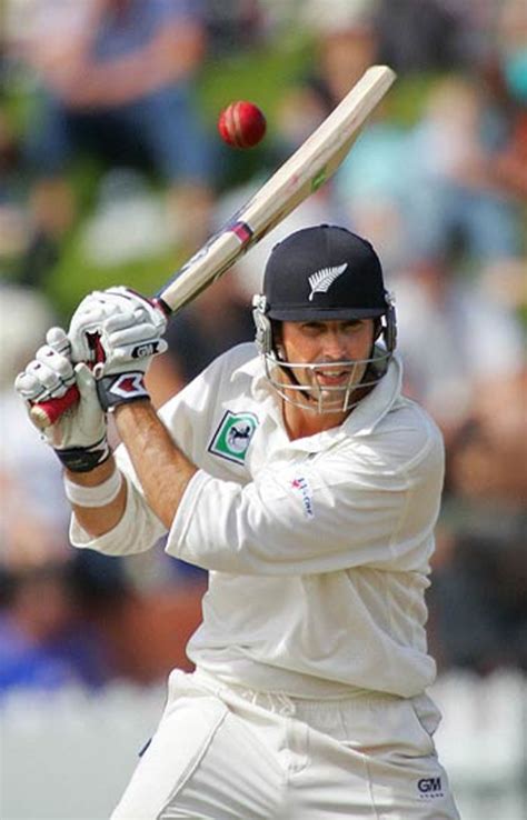 Stephen Fleming Drives During His Espncricinfo