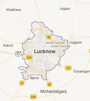 Map of Lucknow – Luknow Tips