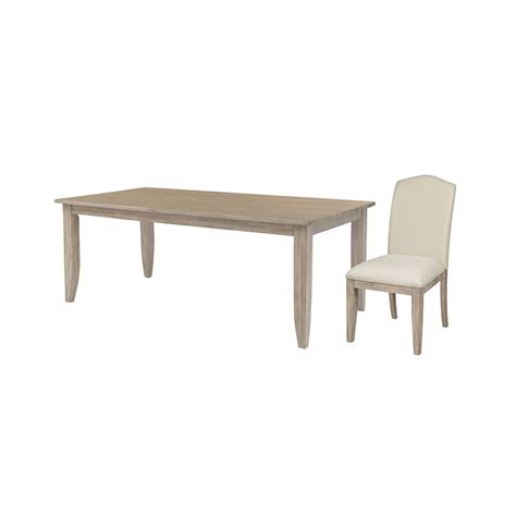 The Nook 60 Inch Rectangular Dining Room Set Heathered Oak Kincaid