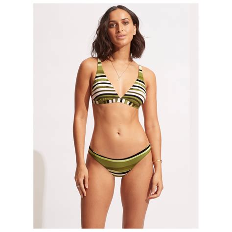 Seafolly Sun Stripe Reversible Hipster Pant Bikini Bottom Women S