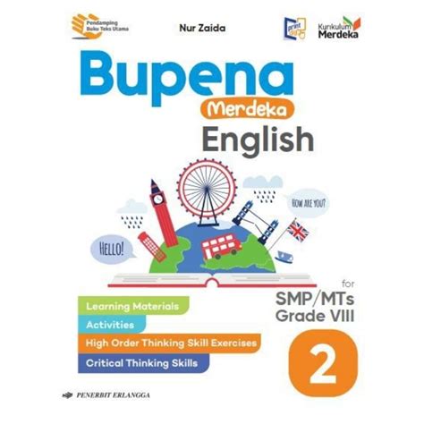 Jual 0034200030 Buku Erlangga Baru Dan Original Bupena Merdeka Bahasa Inggris English Smp Mts