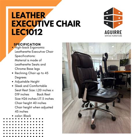 leather executive chair lec aguirre office furniture