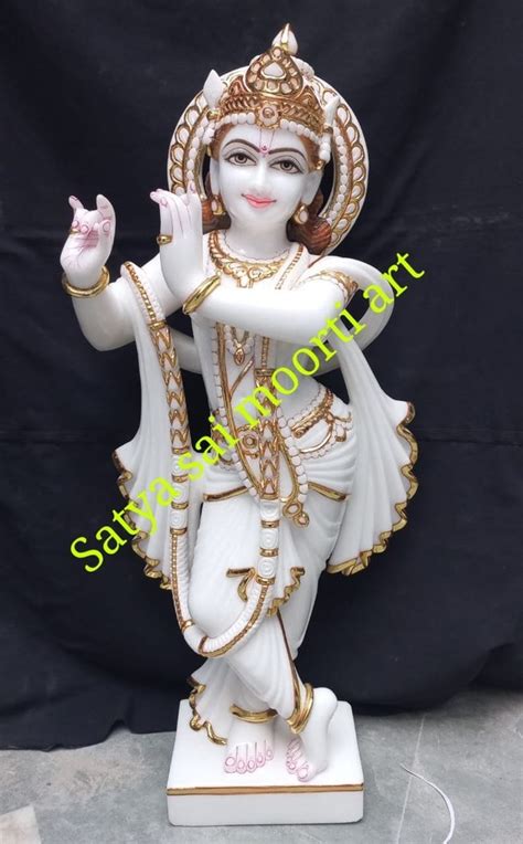 White Traditional Marble Gopal Krishna Statues For Worship At Rs