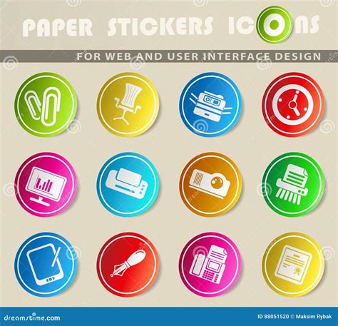 Office Simply Icons Stock Illustration Illustration Of Globe 88051520