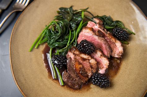 Five Spice Duck Breast With Blackberries Recipe Nyt Cooking