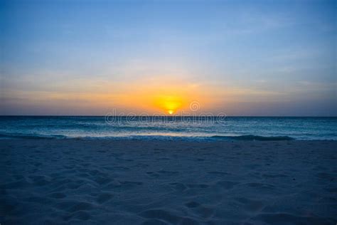 Sunset At Eagle Beach On Aruba Island In The Caribbean Stunning