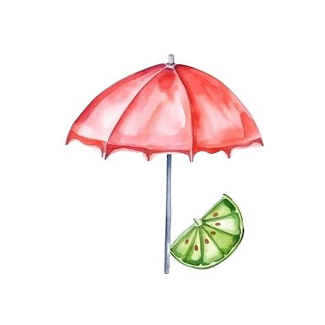 Premium AI Image Cocktail Clipart Cocktail Umbrella 4