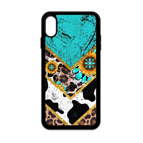 Phone Case For Iphone 7 8 X Xr Xs 11 12 13 14 15 Cow Print Country Girl