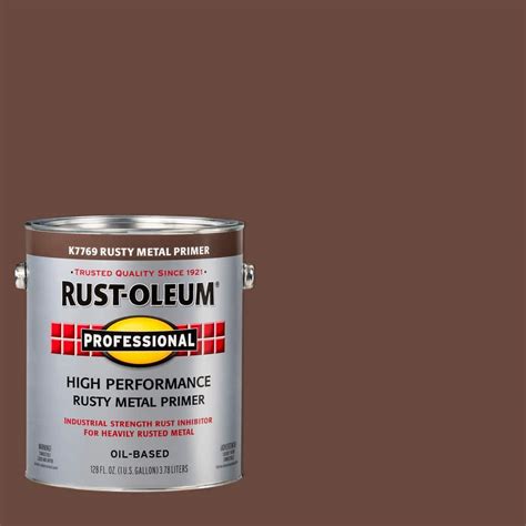 Rust Oleum Professional 1 Gal High Performance Flat Red Oil Based