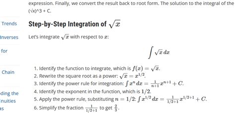 Step By Step Directions For Finding The Antiderivative Of The Square