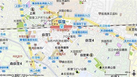 東京都杉並区荻窪 地図（住所一覧から検索） ：マピオン