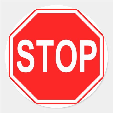 Stop Sign stickers | Zazzle.com