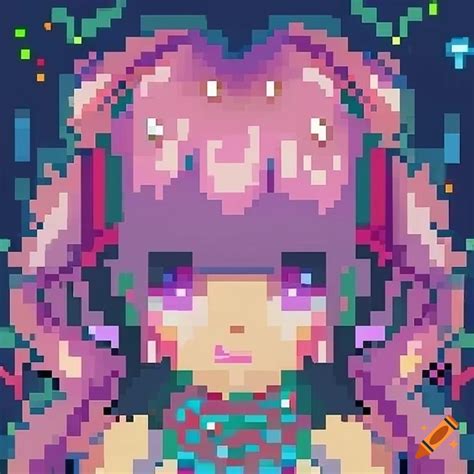 32x32 Pixel Art Of An Anime Character On Craiyon