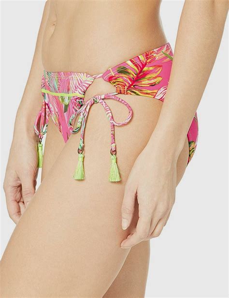 Hobie Women S Pink Floral Adjustable Hipster Bikini Bottom