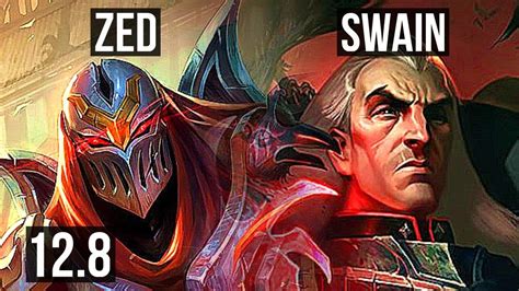 Zed Vs Swain Mid 2 8m Mastery 8 Solo Kills Legendary 300 Games