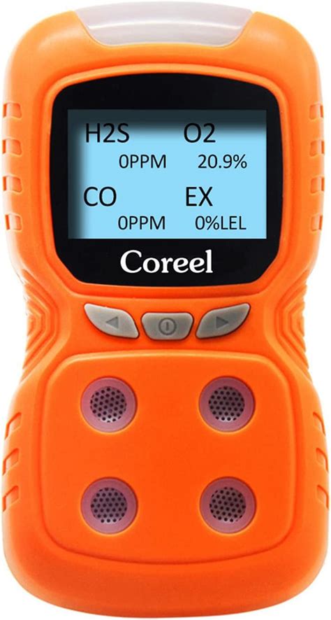 Coreel Portable 4 Gas Detector Sound Light Vibration Multi Gas Monitor