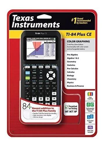 Calculadora Grafica Texas Instruments Ti Plus Ce Negra Color Negro