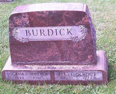 William Saunders Burdick 1848 1910 Find A Grave Memorial