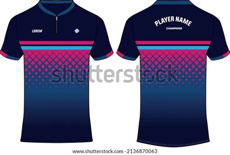 Sports Polo Collar Tshirt Jersey Design Stock Vector (Royalty Free ...