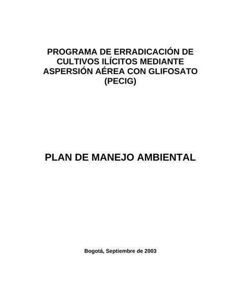 Pdf Plan De Manejo Ambiental Odc Gov Co Pdf Fileplan De Manejo