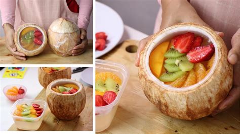 Laris 100 Porsi Perhari Resep Ide Usaha Dessert Coconut Jelly Fruit