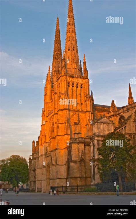 The Saint Andre Cathedral Th Th Century With Its Majestic Twin