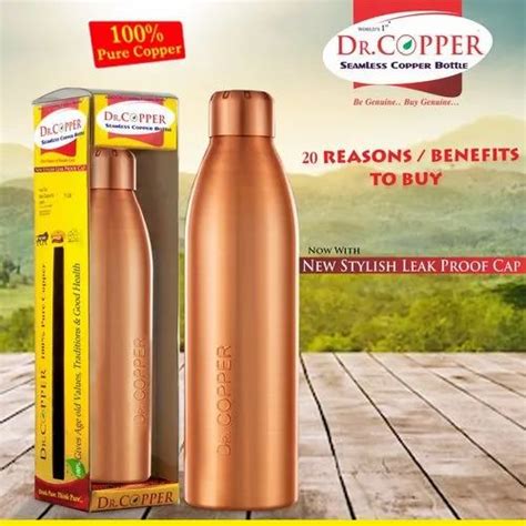 Round Dr Copper Bottle 500 Ml Size Standard For Drinking Water At Rs