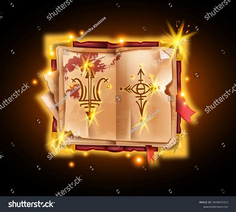 Old Magic Book Vector Ancient Witchcraft Stock Vector (Royalty Free ...