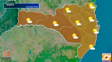 V Deo Previs O Do Tempo Para Santa Catarina Segunda Feira De